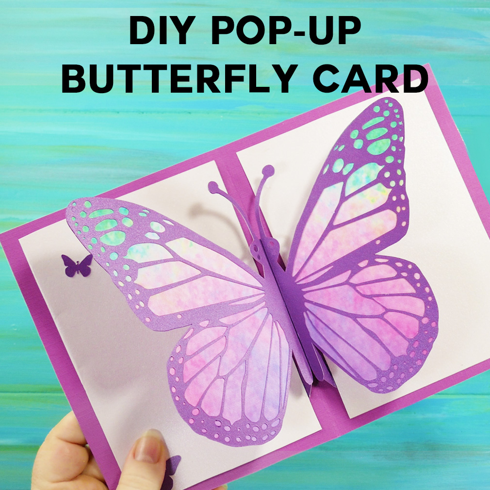 DIY Pop-Up Butterfly Card Tutorial - Easy 5" x 7" - Jennifer Maker
