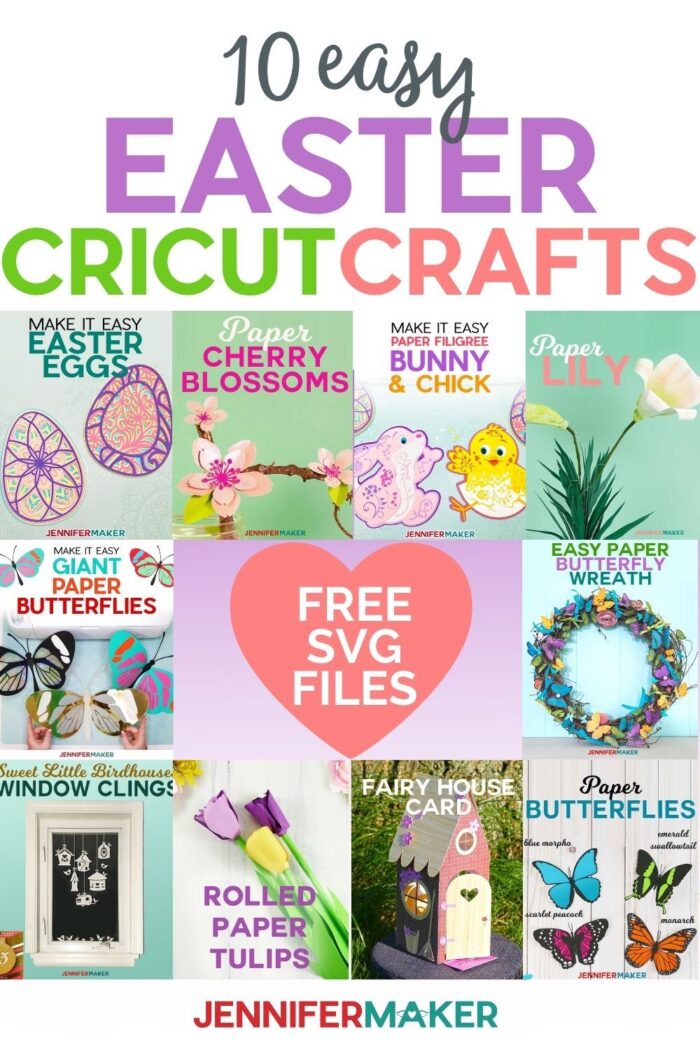 10 Easter Cricut crafts to create to help bring in spring! 