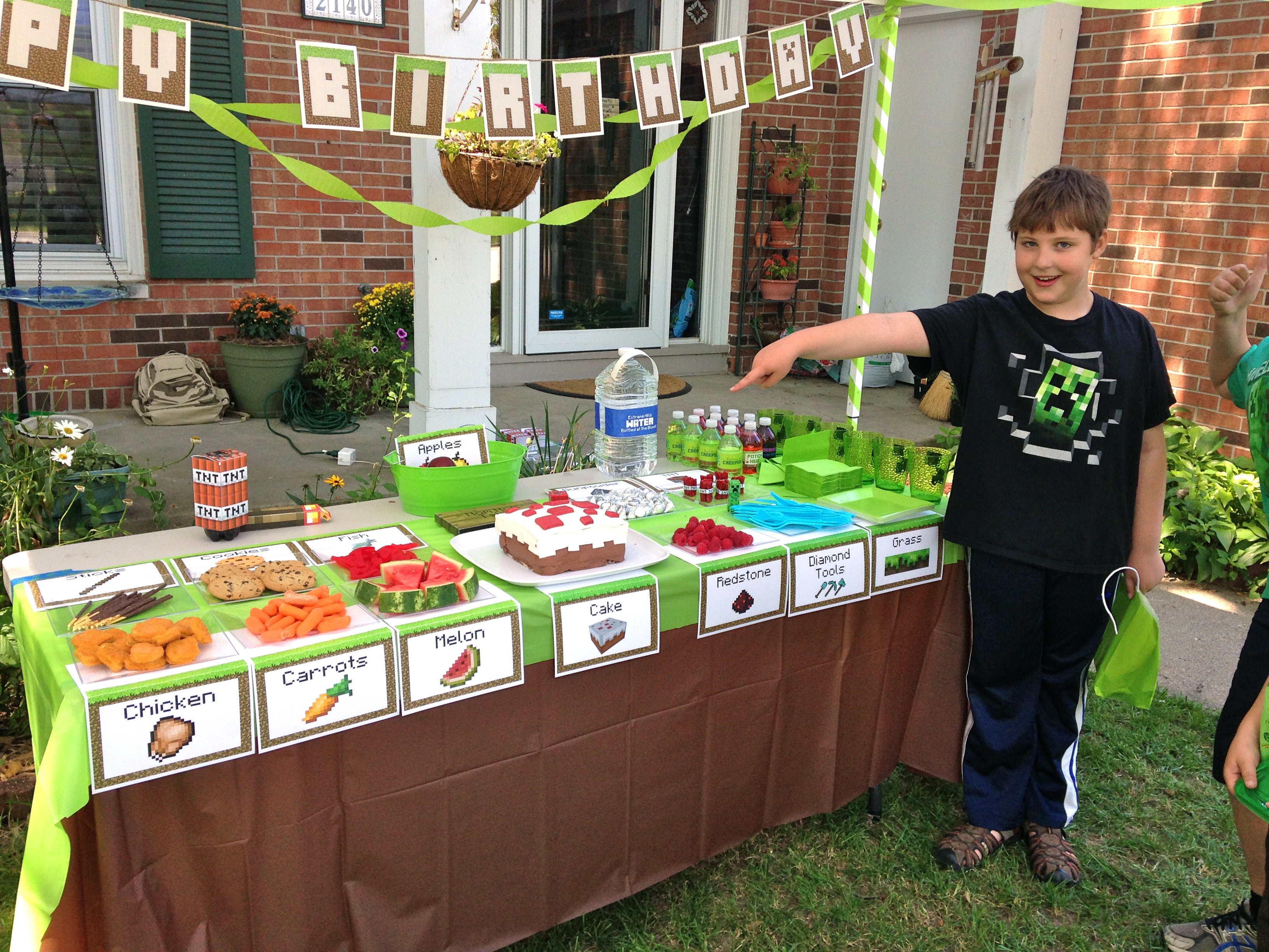 An Epic Minecraft Birthday Party (with Games and