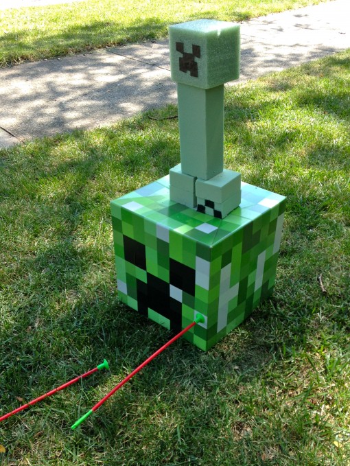 Printable DIY 3D Minecraft Swords - Minecraft Birthday Party Supplies