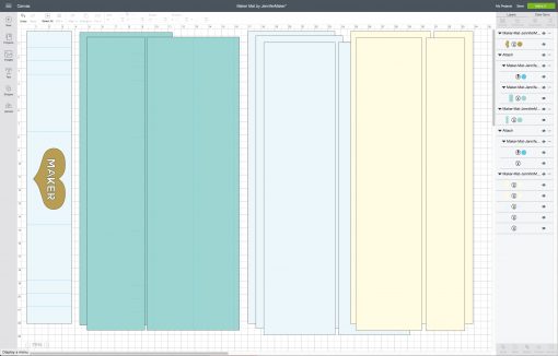 Download My Cricut Maker Mat Organizer Dust Cover In One Jennifer Maker SVG, PNG, EPS, DXF File