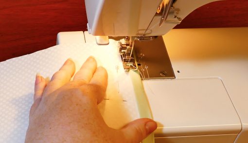 Sew the bias tape onto the edges of your Maker Mat