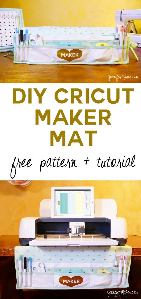 Cricut Maker Mat Tutorial | Dust Cover | Tool Organizer | Free Cut File and Pattern