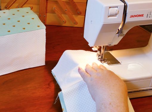 Sew the lining layers together for your Cricut Maker Mat