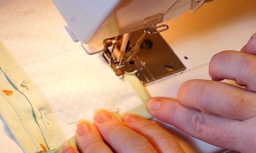 Sew the corner of the Cricut Maker Mat