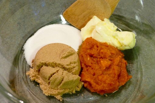 pumpkin cookies chocolate caramel ingredients