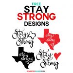 Stay Strong Texas Decals Designs | SVG DXF PDF