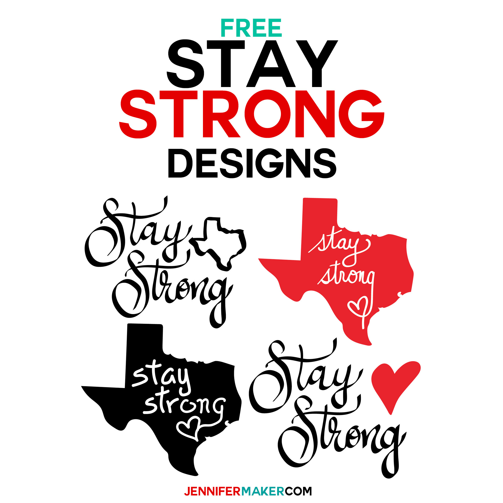 Stay Strong Texas Decals Designs | SVG DXF PDF