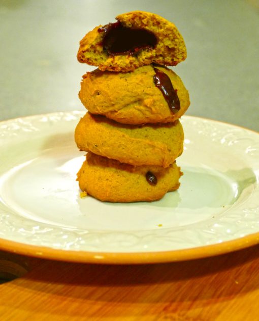 pumpkin-cookies-stuffed-chocolate-caramels