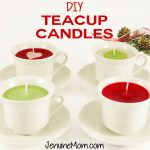 DIY Teacup Candles Tutorial | upcycle old candles | JenuineMom.com