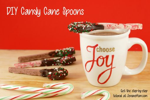 DIY Candy Cane Spoons | Great DIY Christmas Gifts! | JenuineMom.com