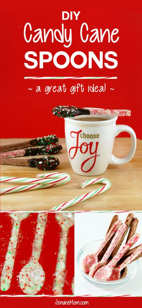 DIY Candy Cane Spoons | Great DIY Christmas Gifts! | JenuineMom.com