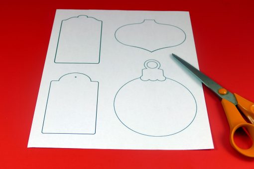 Print out the template for the DIY Chalkboard Gift tags to make Christmas gift tags