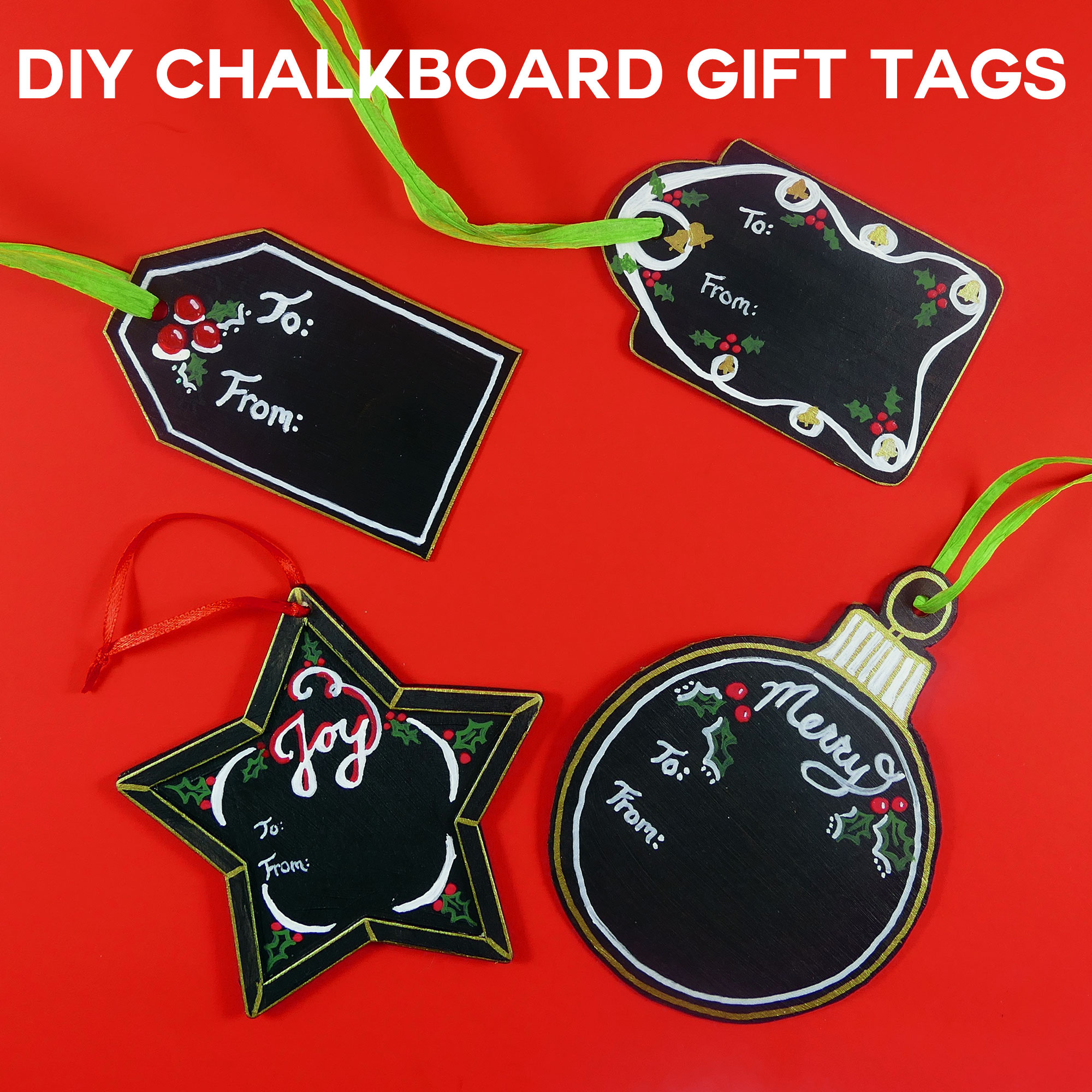 DIY Chalkboard Gift Tags – Reuse Every Christmas!