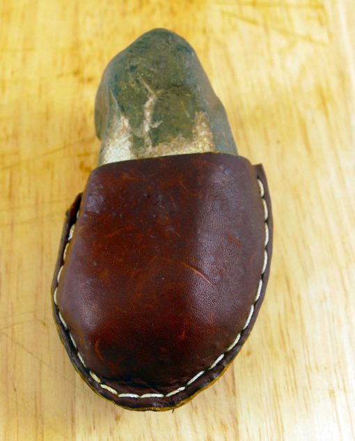 DIY Leather Wrapped Stone Nordstrom Knockoff | JenuneMom.com