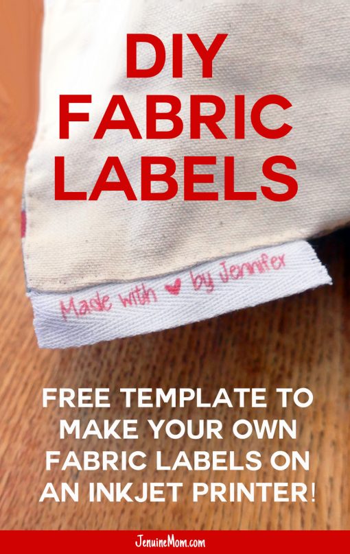 DIY Fabric Labels | Twill Tags | Inkjet Printer Tags | Brag Tags