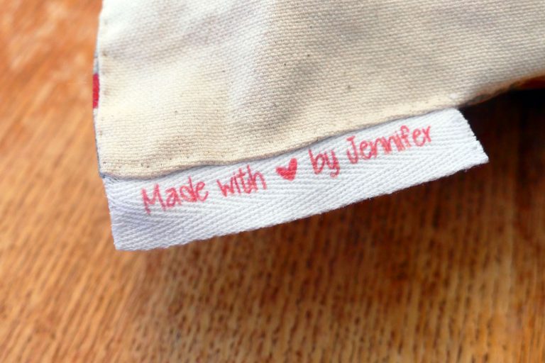 DIY Fabric Labels on Twill Tape - Jennifer Maker