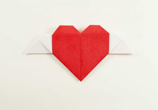 DIY Paper Winged Heart with Hidden Message | JenuineMom.com