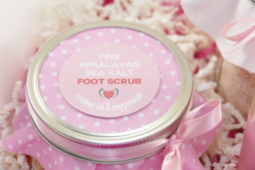 DIY Pink Himalayan Salt Spa | Foot Scrub | JenuineMom.com