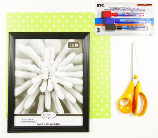 DIY Dry Erase Board From Dollar Store Finds | JenuineMom.com