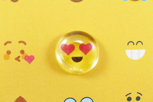 DIY Marble Magnets Emoji | Easy Glass Mod Podge Craft | JenuineMom.com