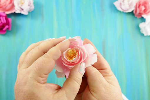 Rolled Paper Peony Flower | Quilled Flower | JenuineMom.com
