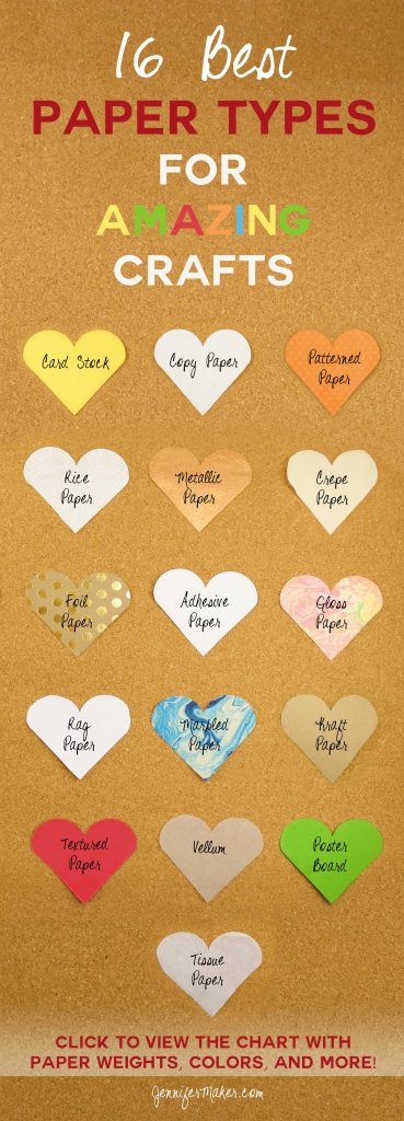 16 Best Paper Types for Every Craft | JenniferMaker.com