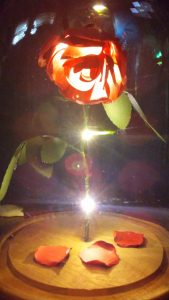 DIY Enchanted Rose | Disney's Beauty & the Beast | Decorated Bell Jar Cloche | JenniferMaker.com