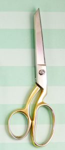 Gold Gingher Shears - JenniferMaker.com