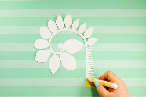 DIY Paper Magnolia | Rolled Flower | Quilling | JenniferMaker.com