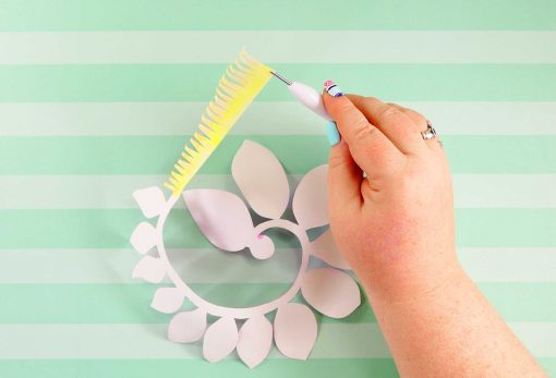 DIY Paper Magnolia | Rolled Flower | Quilling | JenniferMaker.com