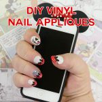 DIY Minnie Mouse Vinyl Nail Appliques | Made on the Cricut | Free SVG Cut File