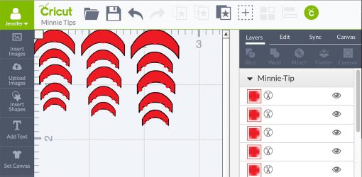 Download Diy Minnie Mouse Nail Tips Vinyl Appliques Made On The Cricut Jennifer Maker SVG, PNG, EPS, DXF File