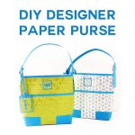 DIY Designer Paper Purse Gift Bag - Tutorial & SVG File | JenniferMaker.com