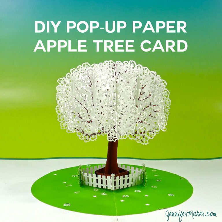 Pop-Up Paper Apple Tree Card (3D Sliceform)