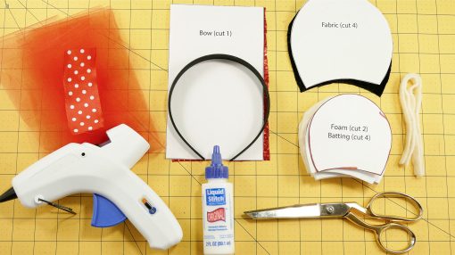 Materials Needed to make DIY Mickey Mouse Ears