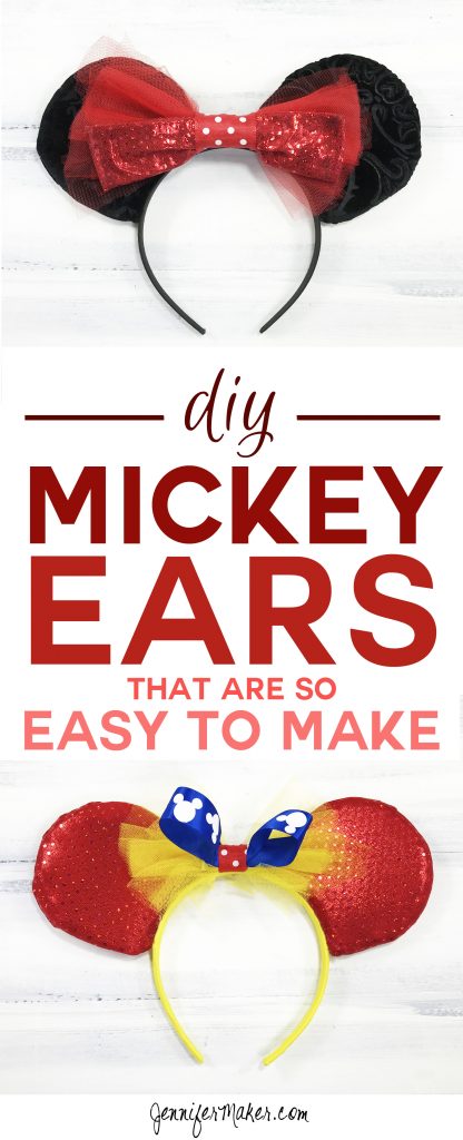 This DIY Mickey Ears tutorial is so easy to make! | Mickey Ears | DIY Disney Ears | How To Make a Mickey Ears Headband