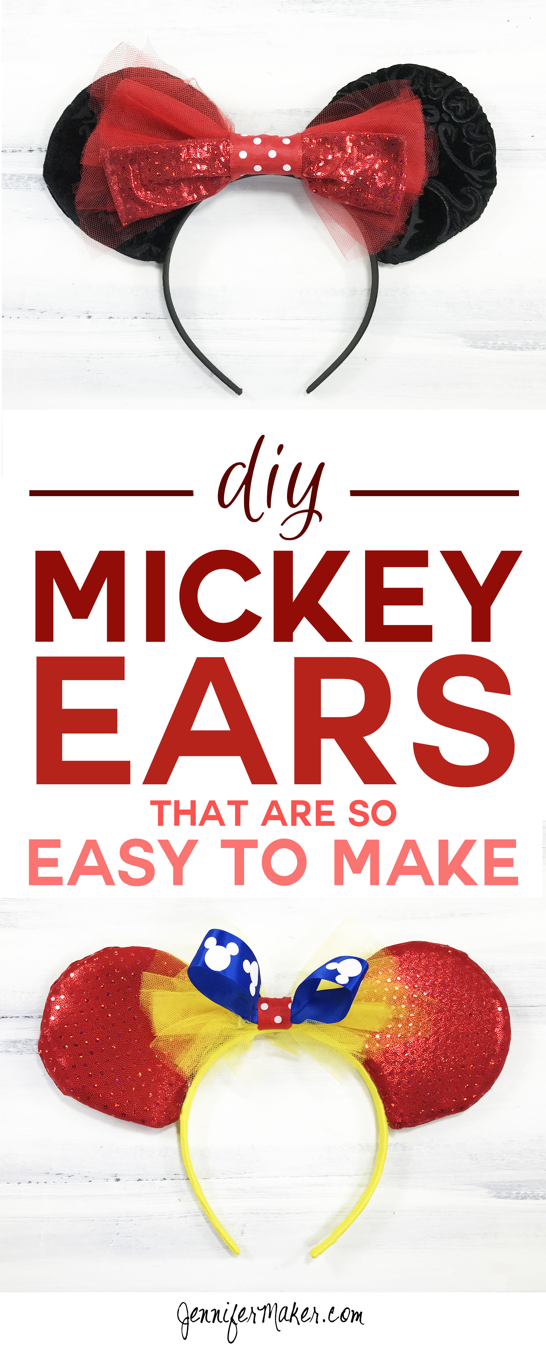 DIY Mouse Ears Tutorial - Sew or No-Sew! - Jennifer Maker