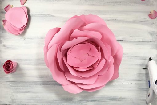 Layered flower svg, Rose bud svg