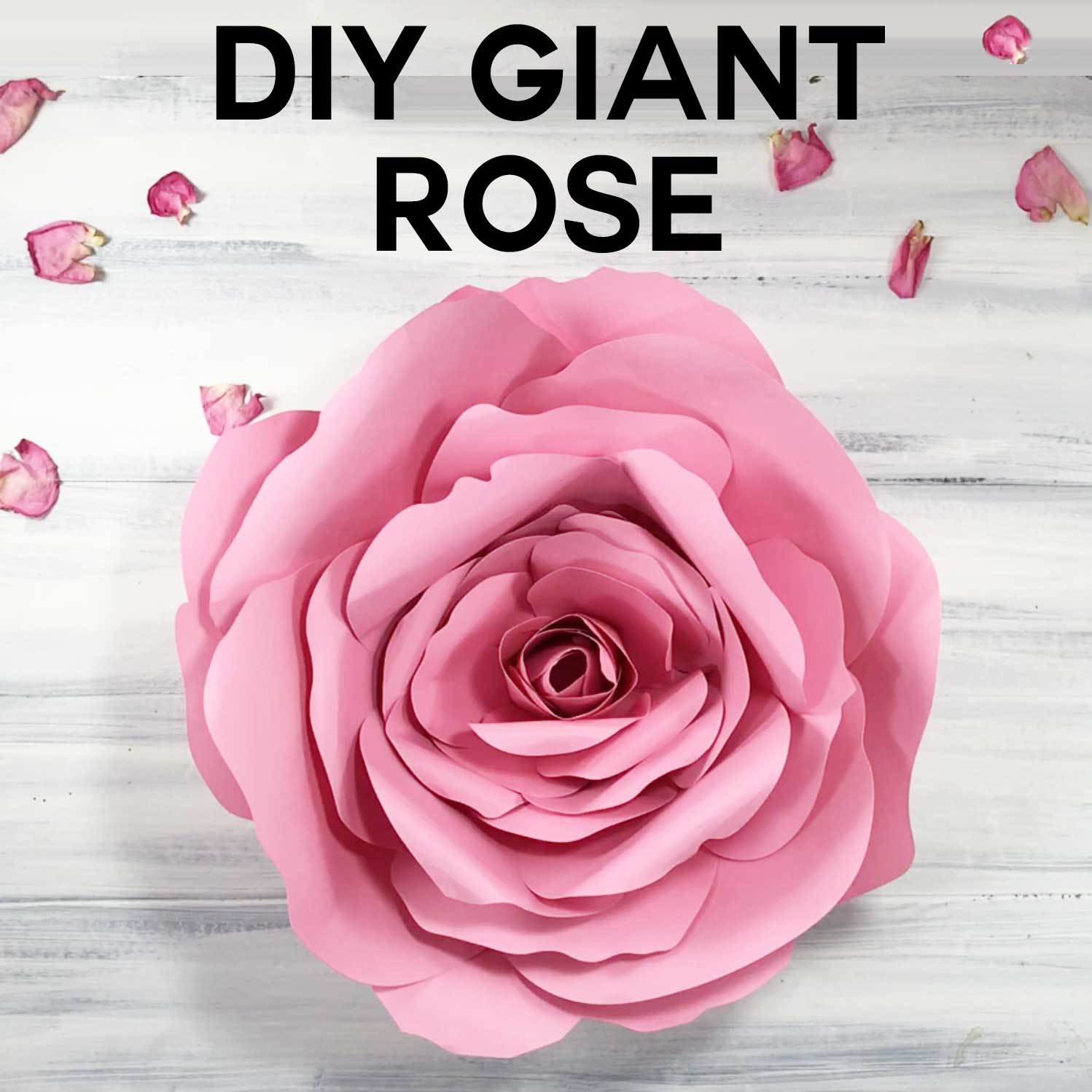 Giant Flower Spellbound Rose | Papercraft | Cricut | Tutorial | Free Files