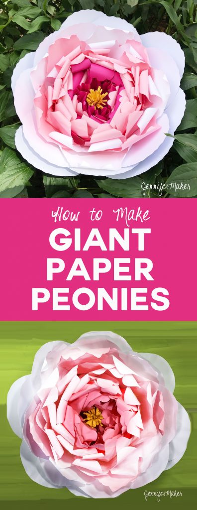 Make a Giant Paper Flower Peony Flower | Photo Backdrop | Wedding Arch | Room Decor