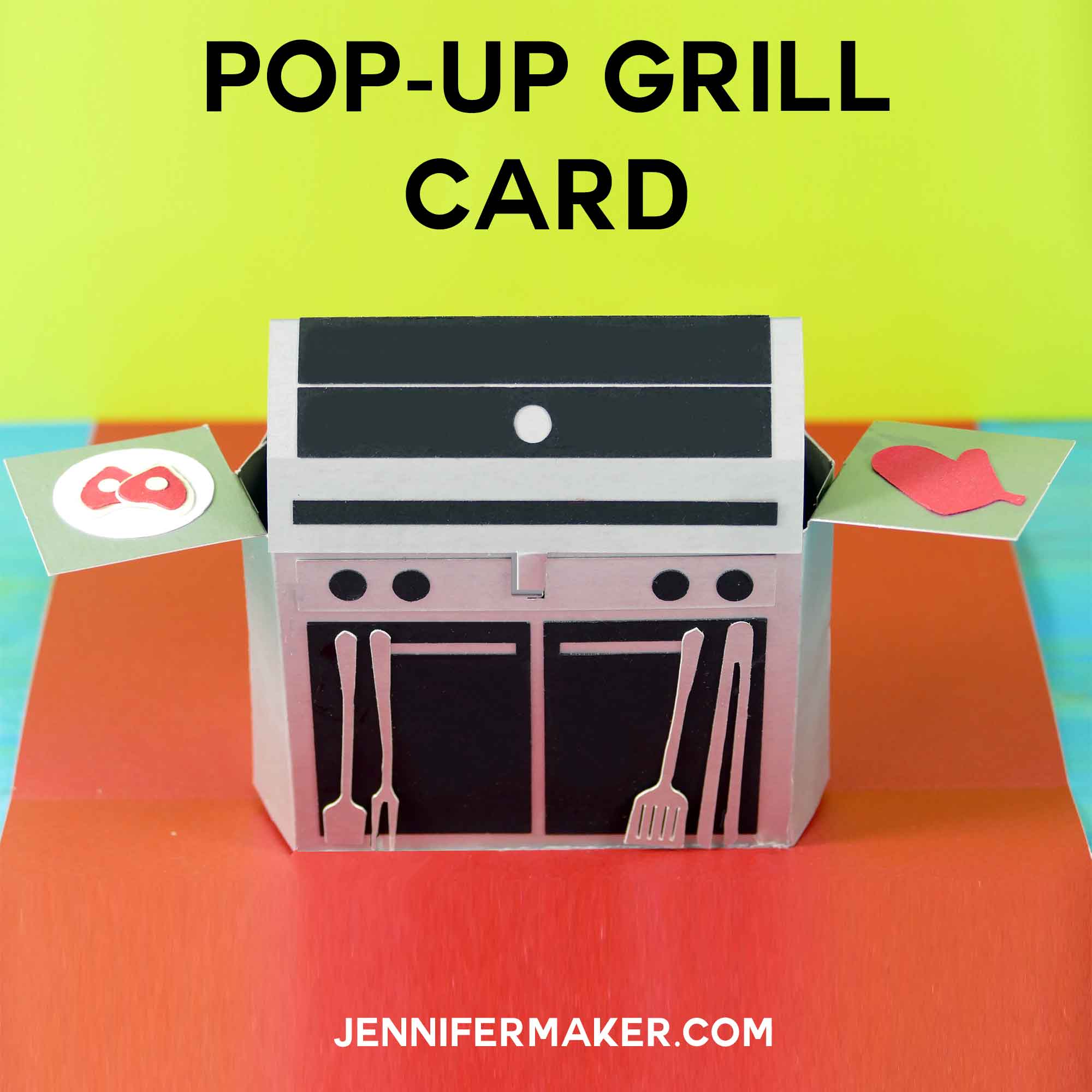 Download Pop-Up Grill Card & Gift Card Holder for Father's Day - Jennifer Maker