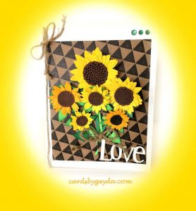 Sunflower Card by reader Misty Morgan