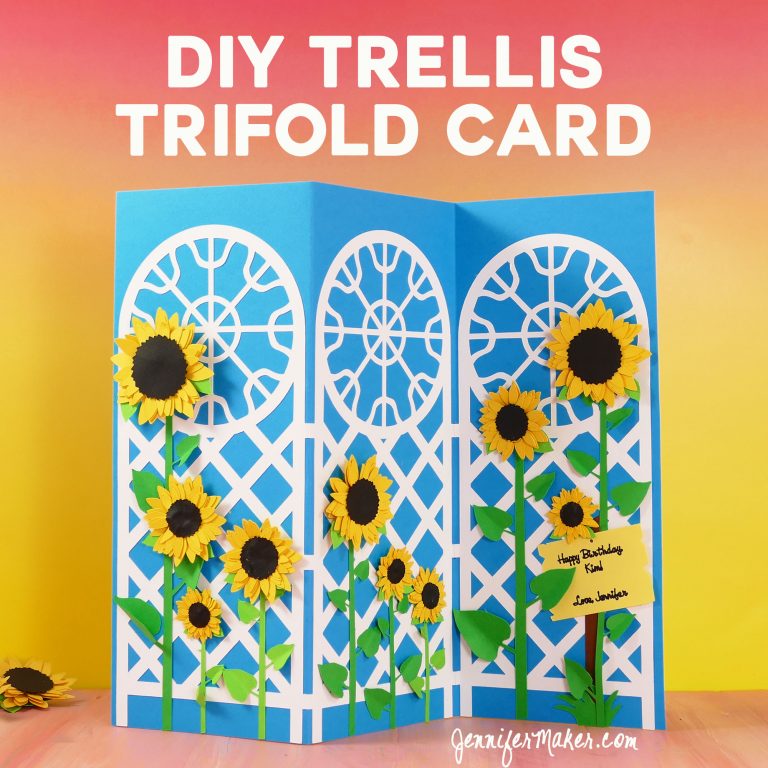 How to Make an Easy Trellis Tri-Fold Card