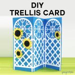 DIY Garden Trellis Tri-Fold Card - Free Cut Files!