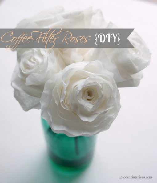 DIY Coffee Filter Flowers | Realistic Petals | All White Roses