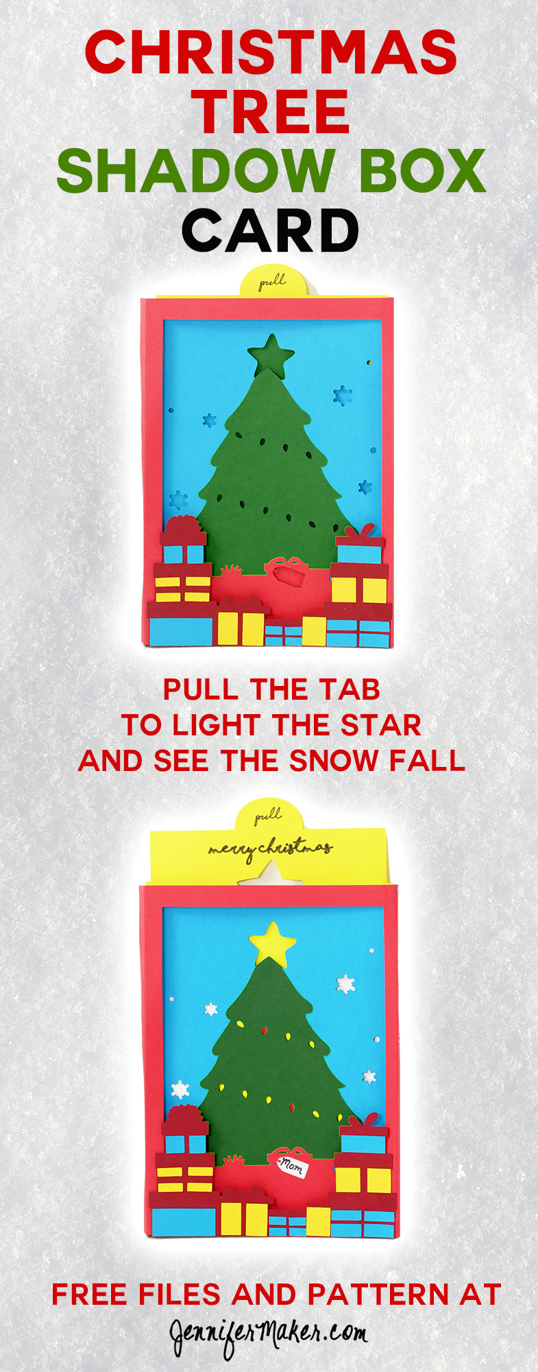 Download Christmas Tree Shadow Box Card - Jennifer Maker