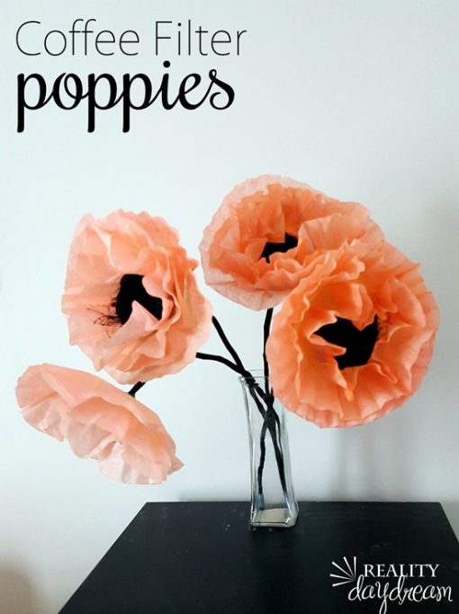 DIY Coffee Filter Flowers | Paper Poppies | Paper Flower Tutorial