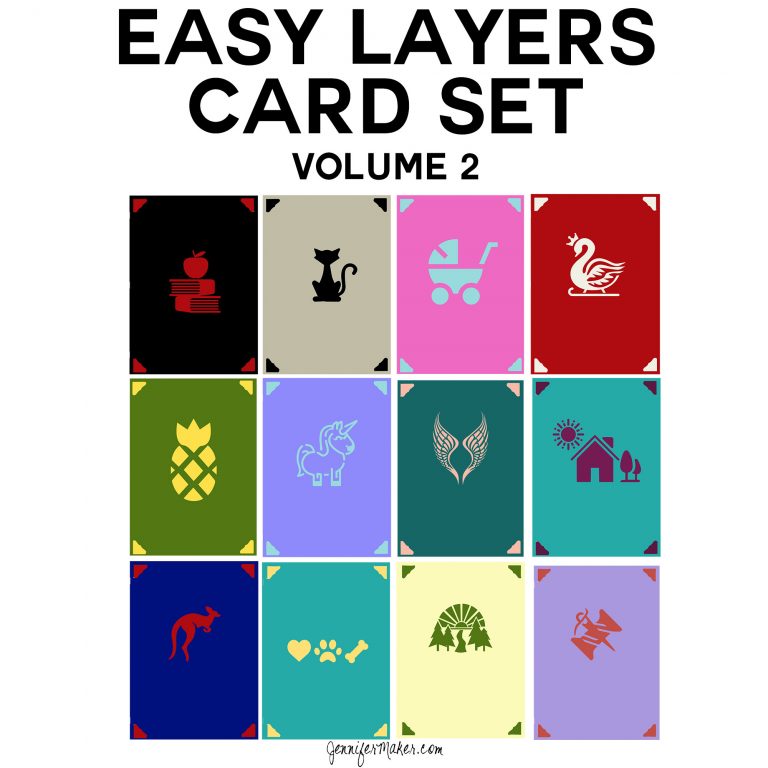 Easy Layers Greeting Card Set – 12 More Designs!