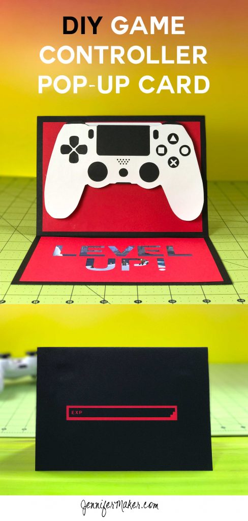 DIY Gamer Card with Gift Card Holder Tutorial | Pop-Up Handmade Card | Cricut 3D Card